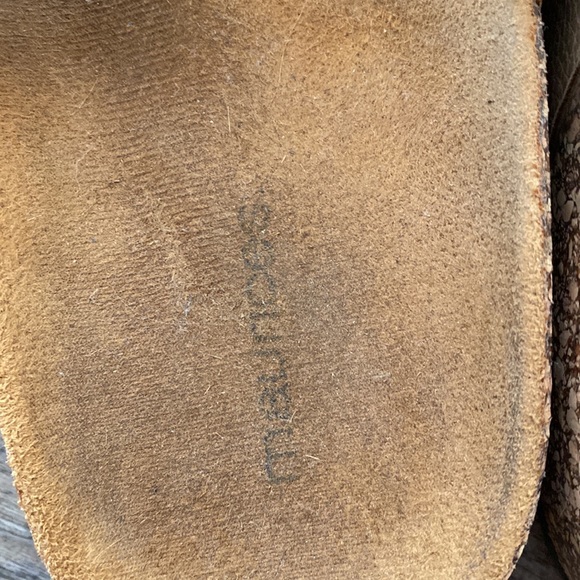 Maurice’s size 10 women double strap cream sandal cork base footbed comfy - Picture 5 of 6